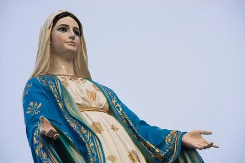 Virgin mary statue Stock Photos