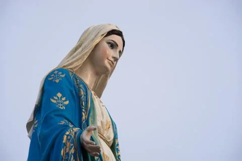 Virgin mary statue Stock Photos