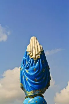 Virgin mary statue in thailand Stock Photos