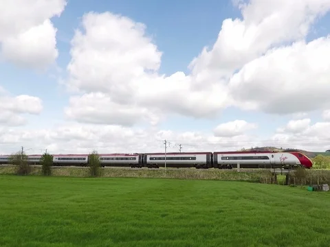 Virgin Pendolino Stock Footage 75279321