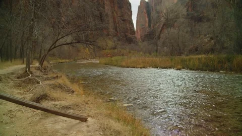 The Virgin River, Utah Stock Footage 265495065