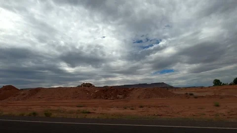 Virgin, Utah August 15 2023 Driving desert town Stock Footage 304565700