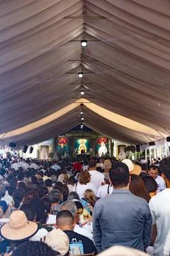 Virgin of the valley´s procession 2025 Foto stock