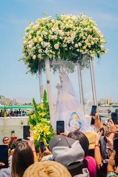 Virgin of the valley´s procession 2025 Stock Photos