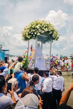 Virgin of the valley´s procession 2025 Stock Photos