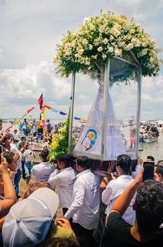 Virgin of the valley´s procession 2025 Foto stock