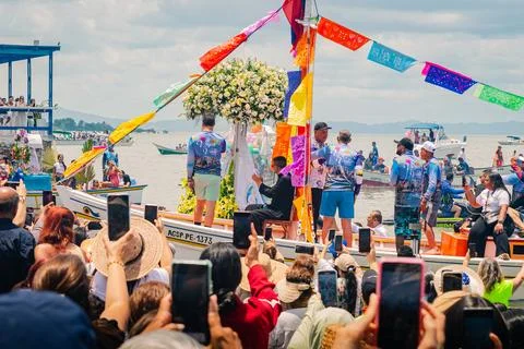 Virgin of the valley´s procession 2025 Stock Photos