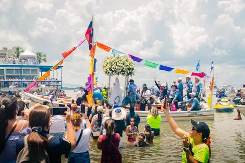 Virgin of the valley´s procession 2025 Stock Photos
