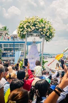 Virgin of the valley´s procession 2025 Stock Photos