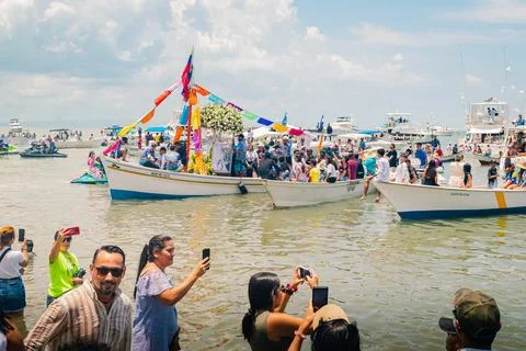 Virgin of the valley´s procession 2025 Stock Photos