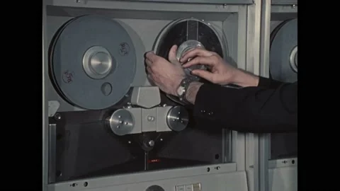 VIRGINIA - 1971 - Electronics transmit messages through the Pentagon Stock Footage 312872266