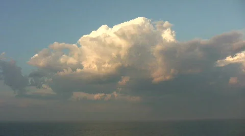 Virginia Beach evening clouds Stock Footage 457299