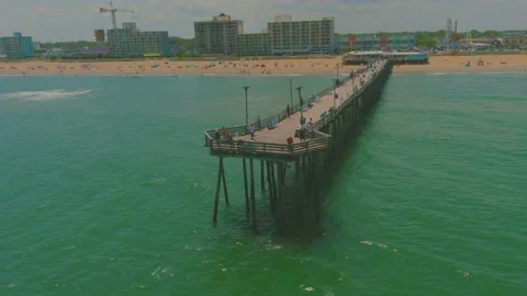 Virginia Beach Pier 스톡 동영상 222008996