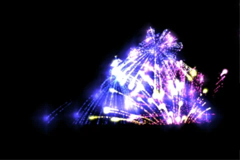 Virginia Fireworks Stock Footage 720799