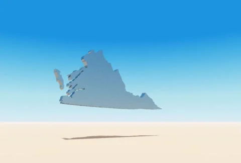 Virginia Flyby Stock Footage 103042