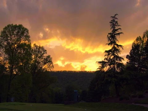 Virginia Mountains Dusk Sky Video stock 75755550