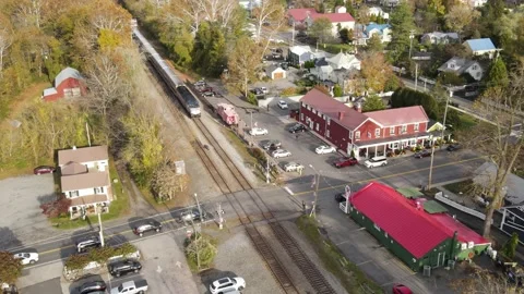 Virginia Railway Express VRE Train in Clifton Va  Stock Footage 164415225