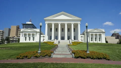Virginia State Capitol Building Timelapse Stock Footage 41292986