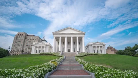 Virginia State Capitol Timelapse Stock Footage 283190107