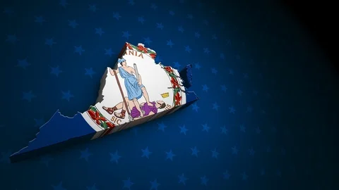 Virginia State Election Background 01 Stock Footage 125084739