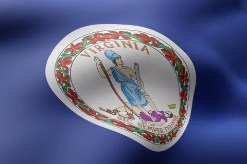 Virginia State flag Stock Illustration