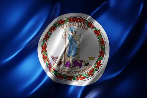 Virginia State flag Stock Illustration