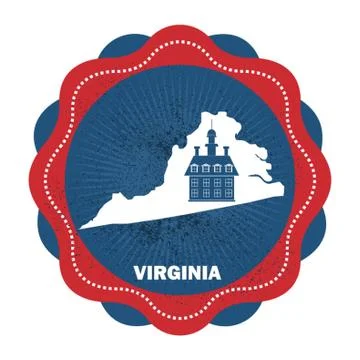 Virginia State Map Ilustración de archivo
