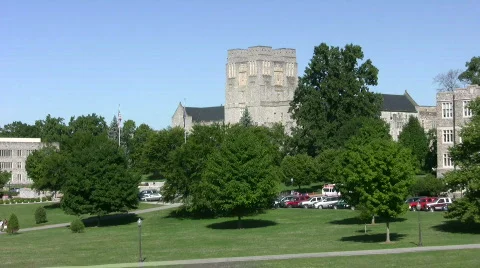 Virginia Tech Burruss Hall Stock Footage 481885