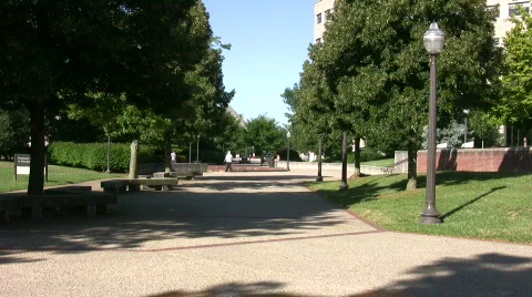 Virginia Tech University sidewalk Video stock 482733