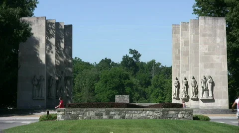 Virginia Tech War Memorial Video stock 482418