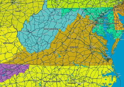 Virginia.eps Stock Illustration