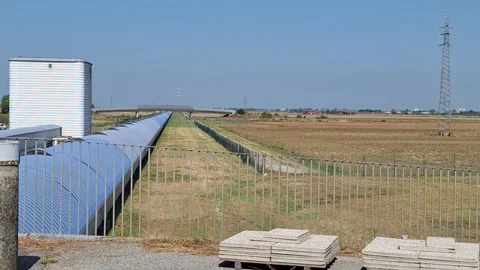 VIRGO interferometer arms Stock Footage 280134286