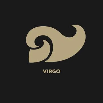 Virgo logo vector Illustrazione stock