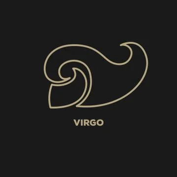 Virgo logo vector Stock Illustration