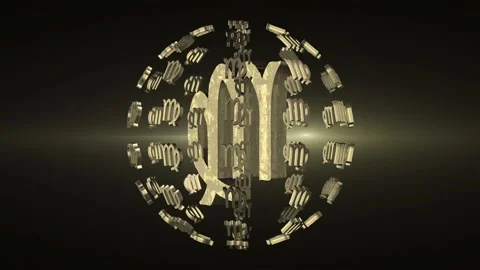 Virgo Zodiac Three Dimensional Animation 스톡 동영상 171105127