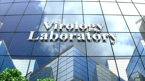 Virology laboratory building cloud time lapse. Видео 130370866