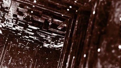 Virtual 3d maze. Motion. Movement in 3D maze with traps. Maze with virtual walls Stock Illustration