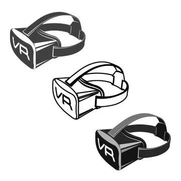 Virtual 3d reality goggles Stock Illustration