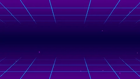 Virtual 8bit space background Stock Footage 313510806
