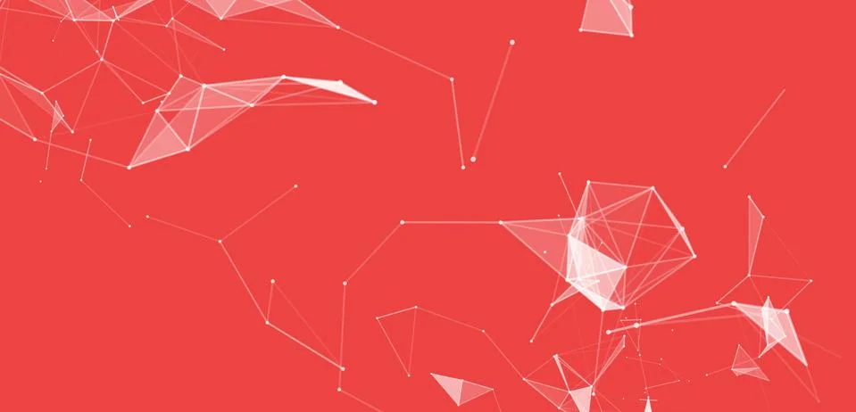 Virtual abstract background with particle, molecule structure. genetic and Stockillustratie