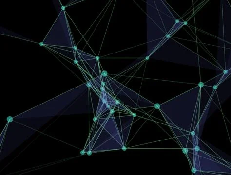 Virtual abstract background with particle, molecule structure. genetic and 스톡 일러스트