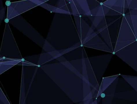 Virtual abstract background with particle, molecule structure. genetic and Stock-Illustration