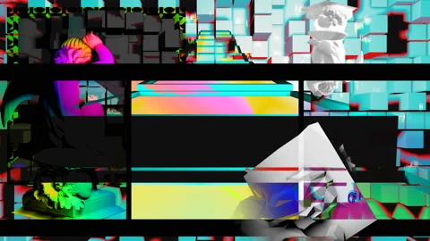 Virtual abstraction Video stock 160286840