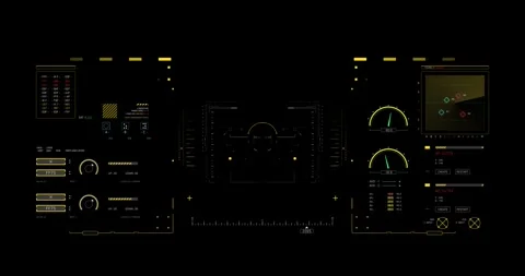 Virtual AI Technology Screen Stock Footage 337700457