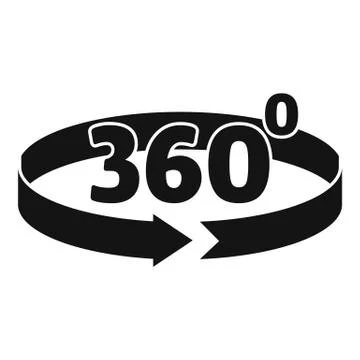 Virtual angle arrow icon, simple style Illustrazione stock