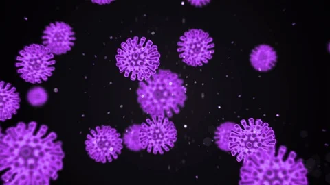 Virtual animated representation of coronavirus 2019-nCoV pathogen cells inside Stock-Footage 125433901