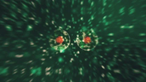 Virtual animated representation of coronavirus 2019-nCoV cells inside infected Stock Footage 145857869