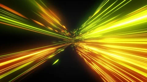 Virtual Animation of a Glowing Stargate Speeding Through Space Stock Footage 280379739