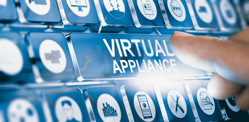 Virtual Appliance, Software Distribution 스톡 일러스트