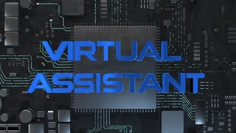 A virtual assistant is a computer program that performs tasks for users. Video stock 266296858